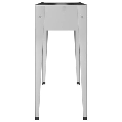 vidaXL Jardinières 2 pcs Acier galvanisé