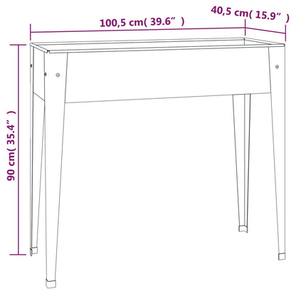 vidaXL Jardinières 2 pcs Acier galvanisé