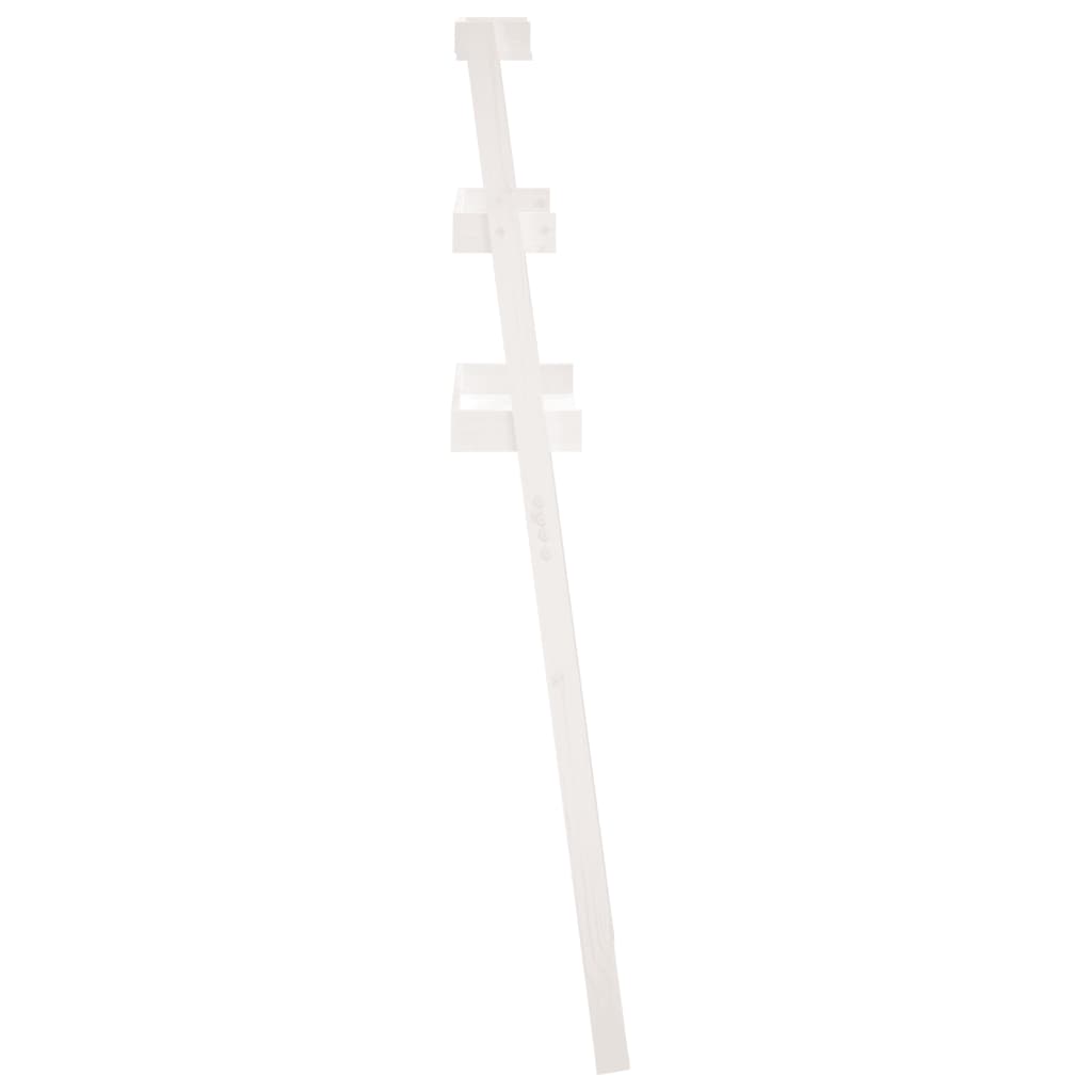 vidaXL Étagère de toilette Blanc 63,5x32x179 cm Bois de pin massif