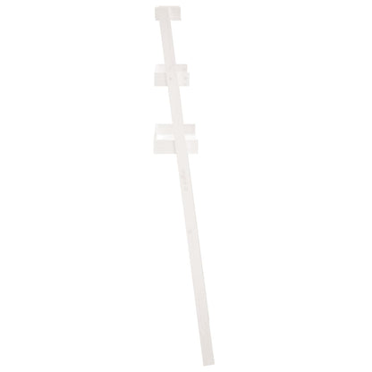vidaXL Étagère de toilette Blanc 63,5x32x179 cm Bois de pin massif
