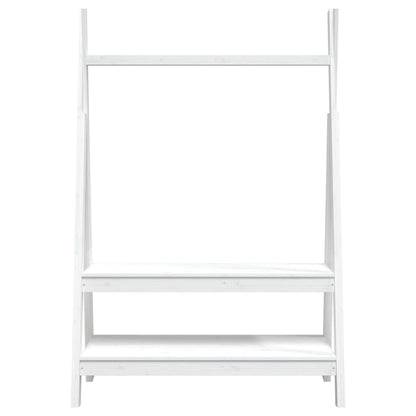 vidaXL Porte-vêtements Blanc 100x45,5x150 cm Bois de pin massif