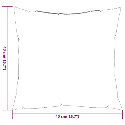 vidaXL Coussins de canapé 4 pcs anthracite 40x40 cm tissu