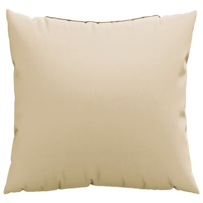 vidaXL Coussins de canapé lot de 4 beige 40x40 cm tissu