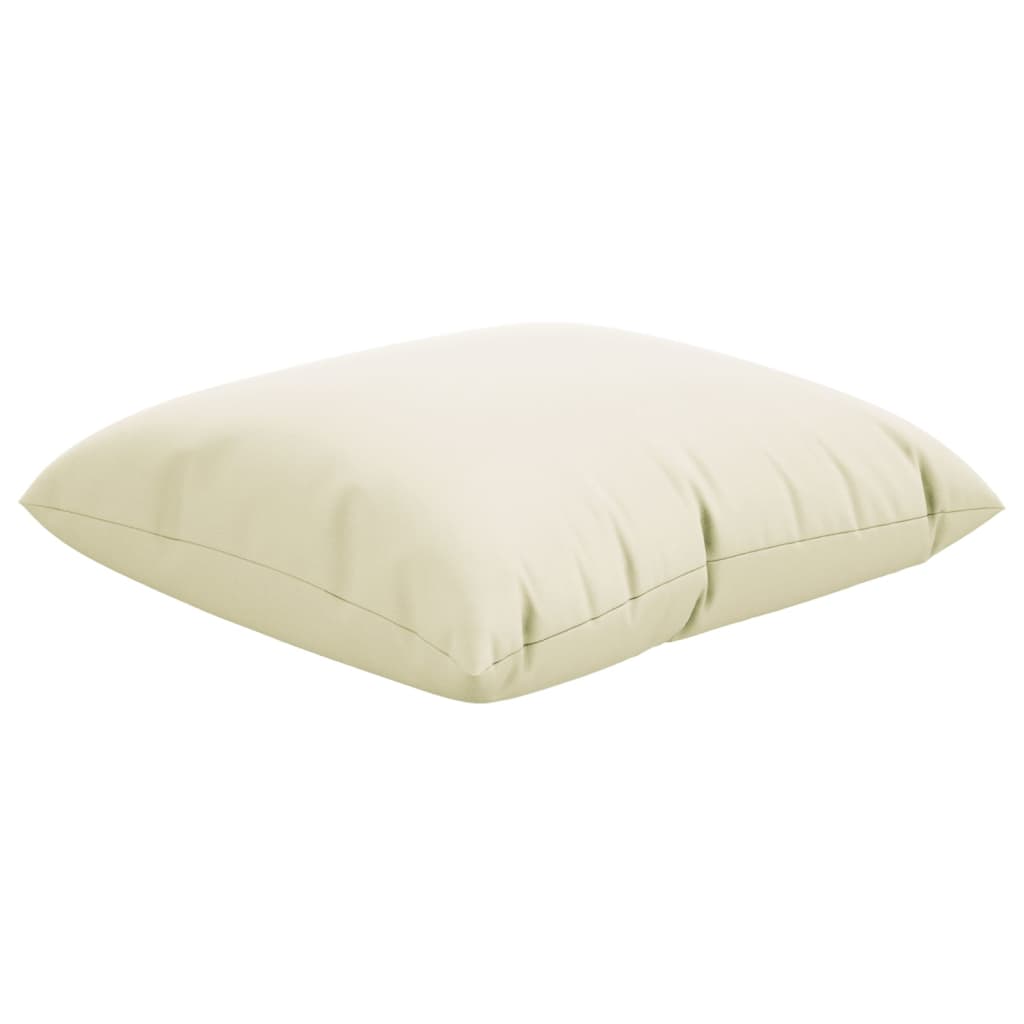 vidaXL Coussins de canapé lot de 4 crème 50x50 cm tissu