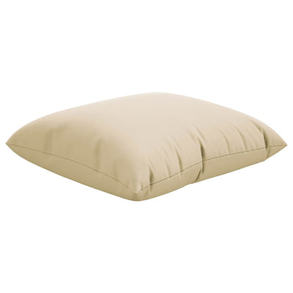 vidaXL Coussins de canapé lot de 4 beige 50x50 cm tissu