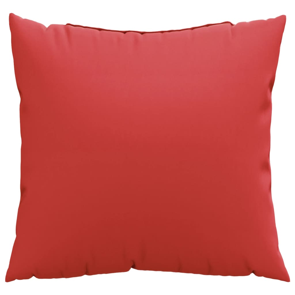 vidaXL Coussins de canapé lot de 4 rouge 50x50 cm tissu