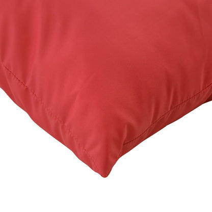 vidaXL Coussins de canapé lot de 4 rouge 50x50 cm tissu