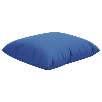 vidaXL Coussins de canapé 4 pcs bleu royal 50x50 cm tissu