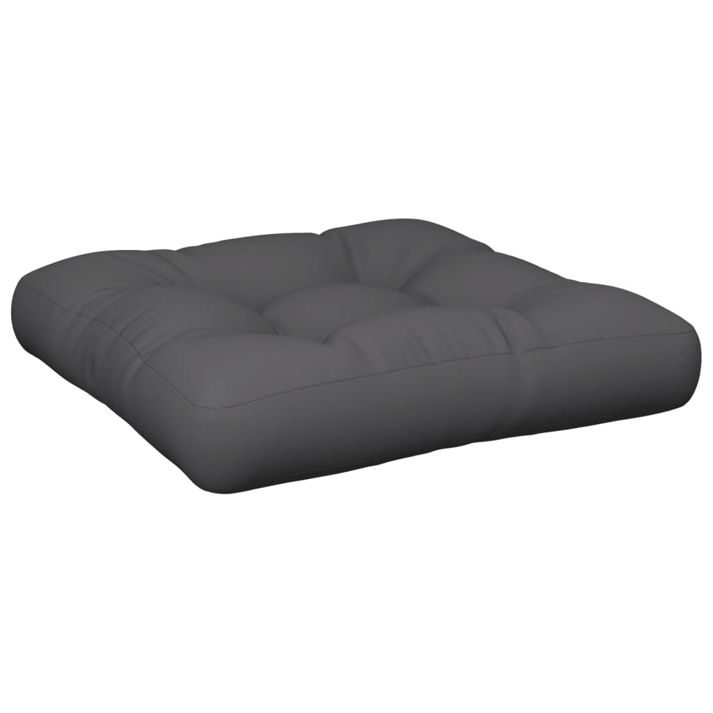vidaXL Coussin de palette gris 50x50x12 cm tissu