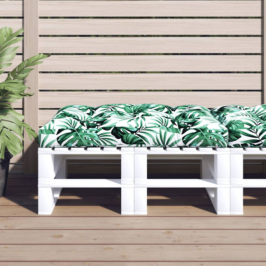 vidaXL Coussin de palette vert 120x80x12 cm tissu