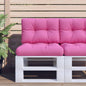 vidaXL Coussins de palette 2 pcs rose tissu