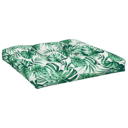 vidaXL Coussins de palette lot de 2 motif de feuilles tissu