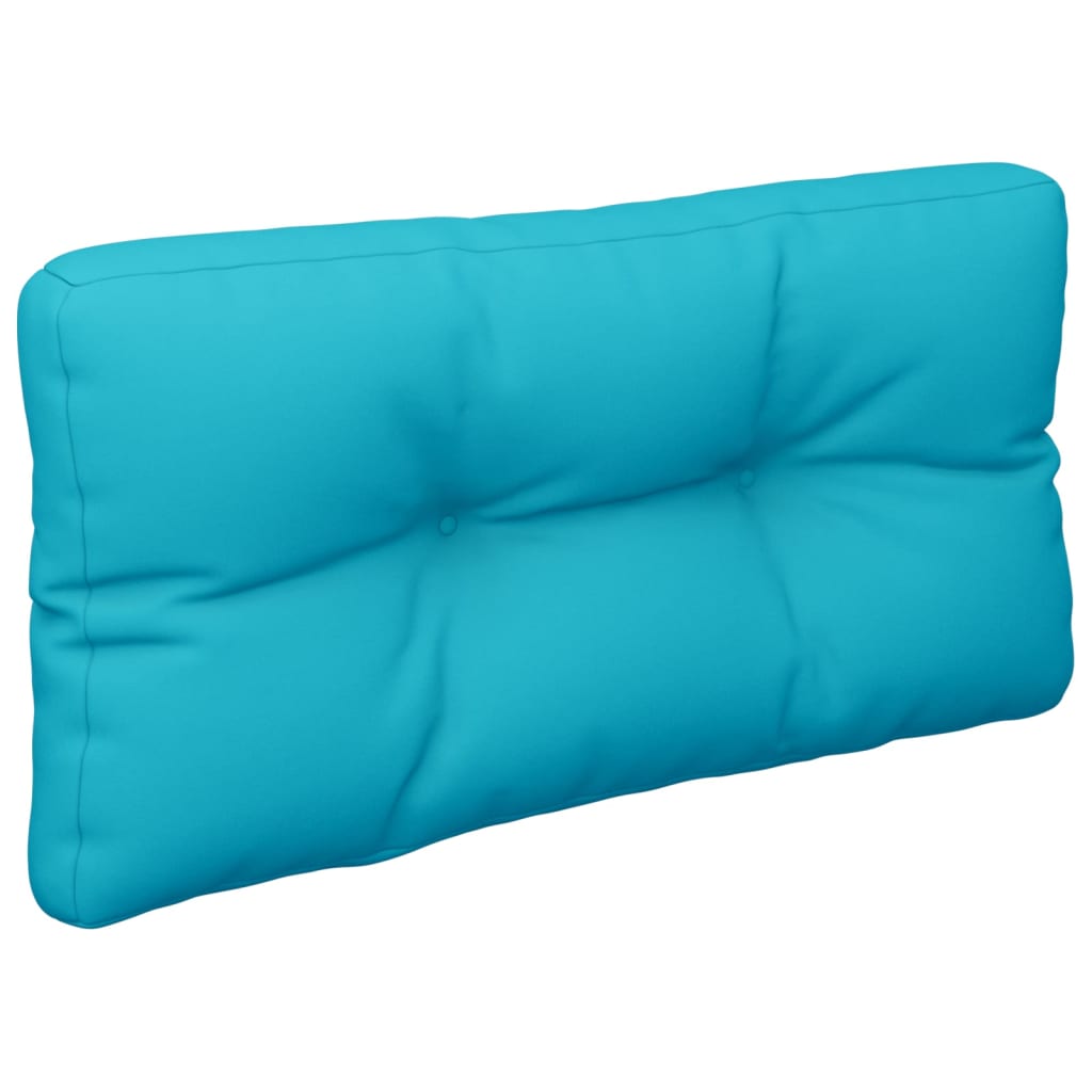 vidaXL Coussins de palette 2 pcs turquoise tissu
