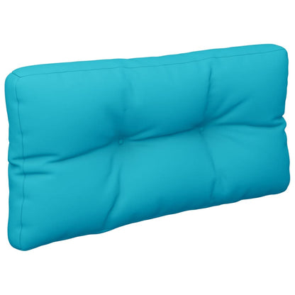 vidaXL Coussins de palette 2 pcs turquoise tissu
