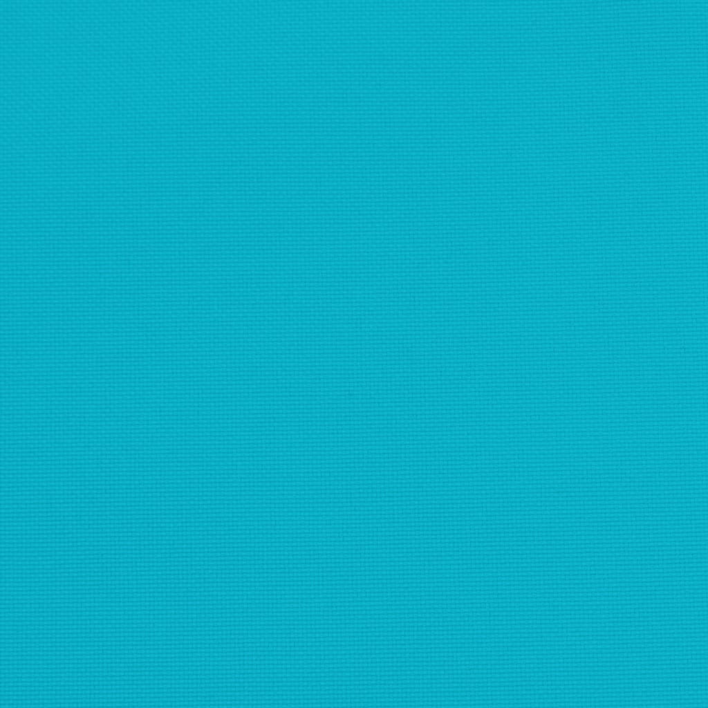 vidaXL Coussins de palette 2 pcs turquoise tissu