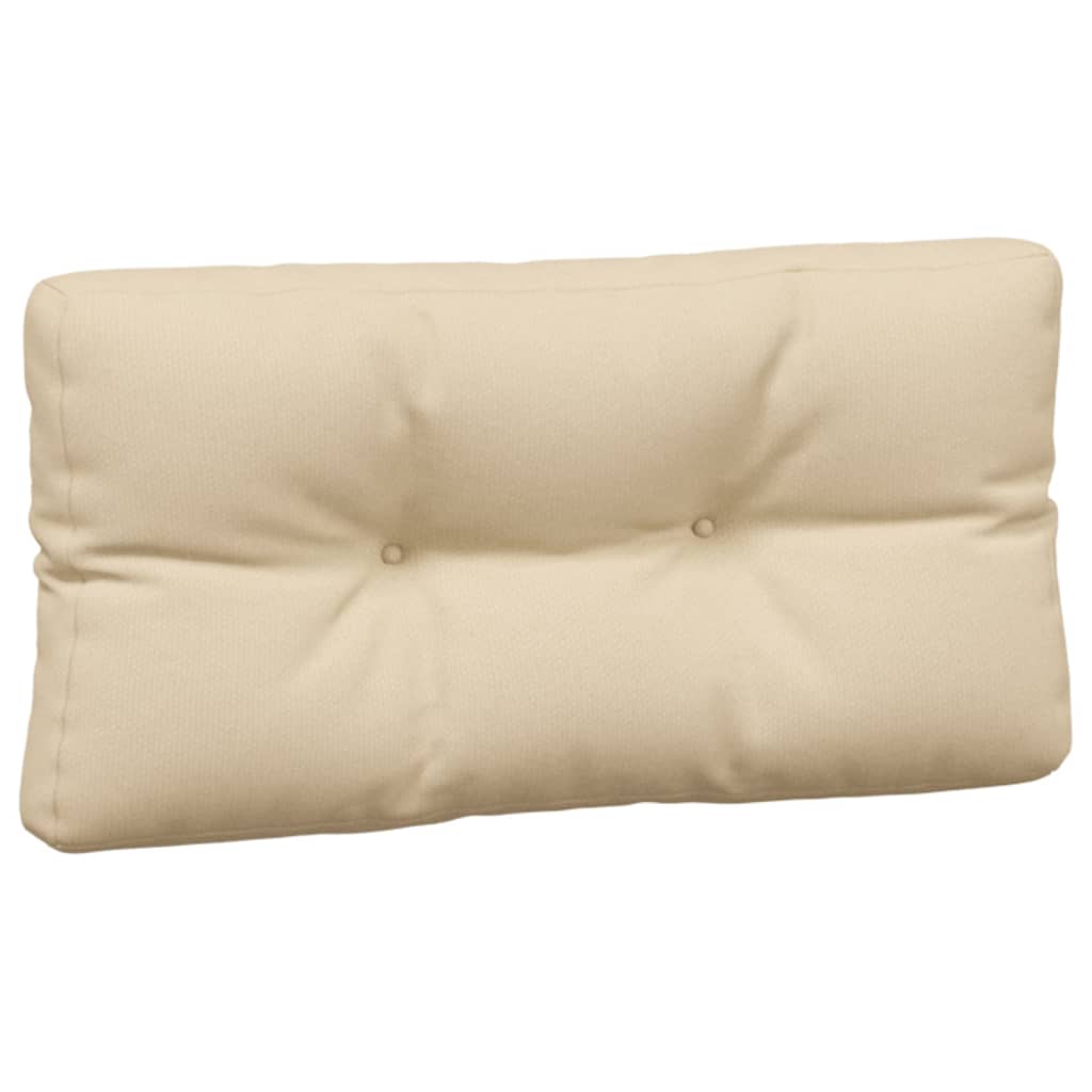 vidaXL Coussins de palette 5 pcs beige tissu