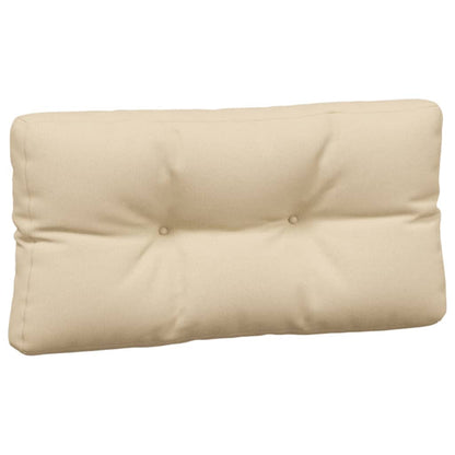 vidaXL Coussins de palette 5 pcs beige tissu