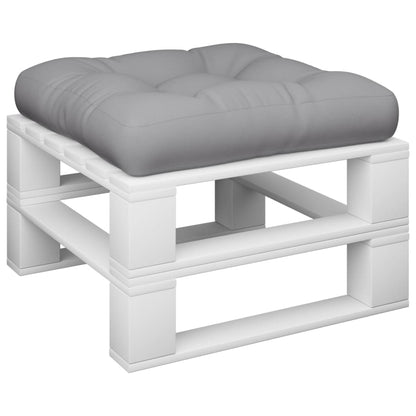 vidaXL Coussin de palette gris 58x58x10 cm tissu