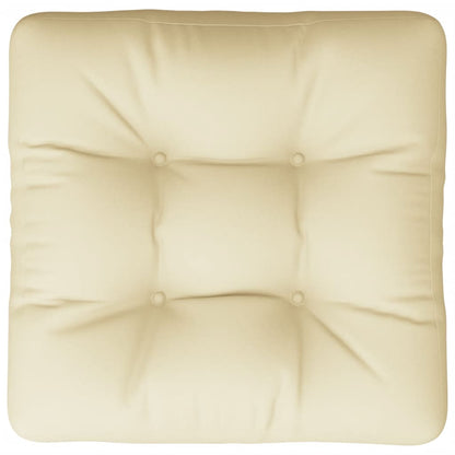 vidaXL Coussin de palette crème 58x58x10 cm tissu