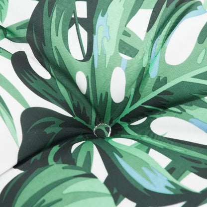 vidaXL Coussin de palette motif de feuilles 58x58x10 cm tissu