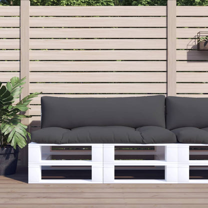 vidaXL Coussins de palette lot de 2 anthracite tissu