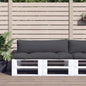 vidaXL Coussins de palette lot de 2 anthracite tissu