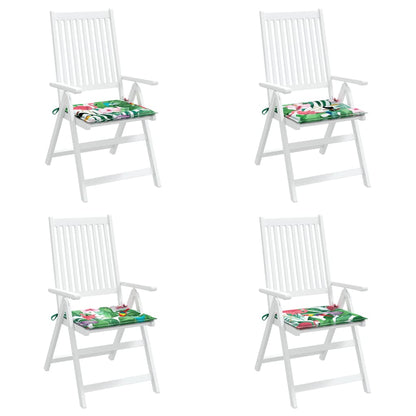 vidaXL Coussins de chaise de jardin lot de 4 multicolore 40x40x3 cm