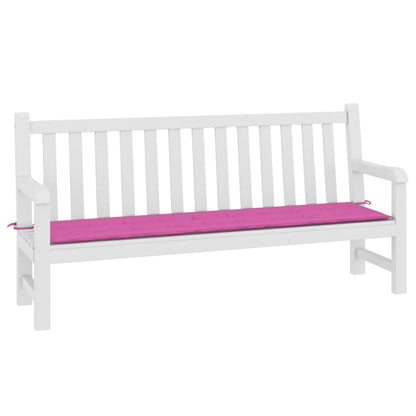 vidaXL Coussin de banc de jardin rose 200x50x3 cm tissu