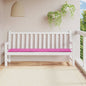 vidaXL Coussin de banc de jardin rose 200x50x3 cm tissu