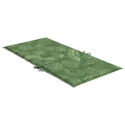 vidaXL Coussins de chaise à dossier bas lot de 2 modèle de feuille