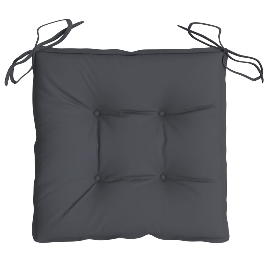 vidaXL Coussins de chaise 6 pcs anthracite 40x40x7 cm