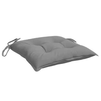 vidaXL Coussins de chaise lot de 6 gris 40x40x7 cm tissu oxford