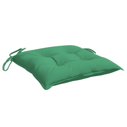 vidaXL Coussins de chaise lot de 6 vert 40x40x7 cm tissu oxford