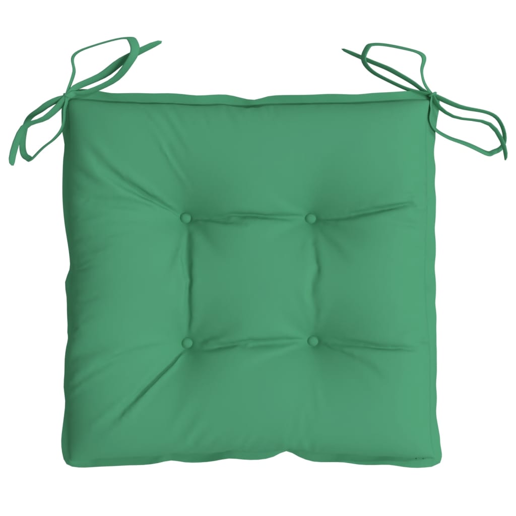 vidaXL Coussins de chaise lot de 6 vert 40x40x7 cm tissu oxford