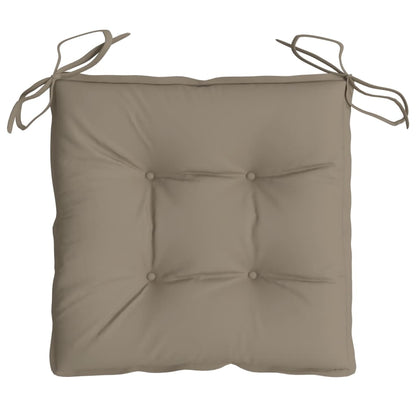 vidaXL Coussins de chaise 6 pcs taupe 40x40x7 cm tissu oxford