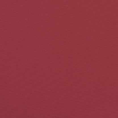 vidaXL Coussins de chaise lot de 2 rouge bordeaux 40x40x7 cm