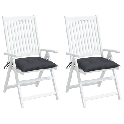 vidaXL Coussins de chaise 2 pcs anthracite 50x50x7 cm tissu oxford