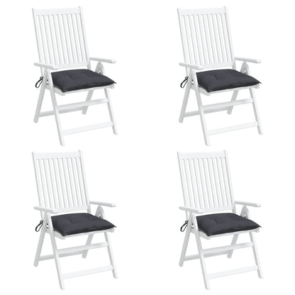 vidaXL Coussins de chaise 4 pcs anthracite 50x50x7 cm tissu oxford