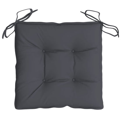 vidaXL Coussins de chaise 4 pcs anthracite 50x50x7 cm tissu oxford