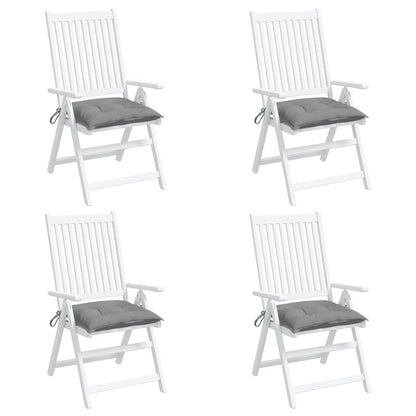 vidaXL Coussins de chaise 4 pcs gris 50x50x7 cm tissu oxford