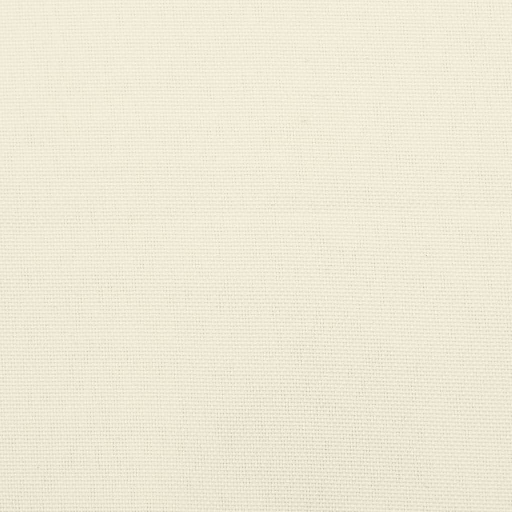 vidaXL Coussins de chaise lot de 4 blanc crème 50x50x7 cm tissu oxford