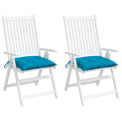 vidaXL Coussins de palette lot de 2 bleu clair 50x50x7 cm tissu oxford