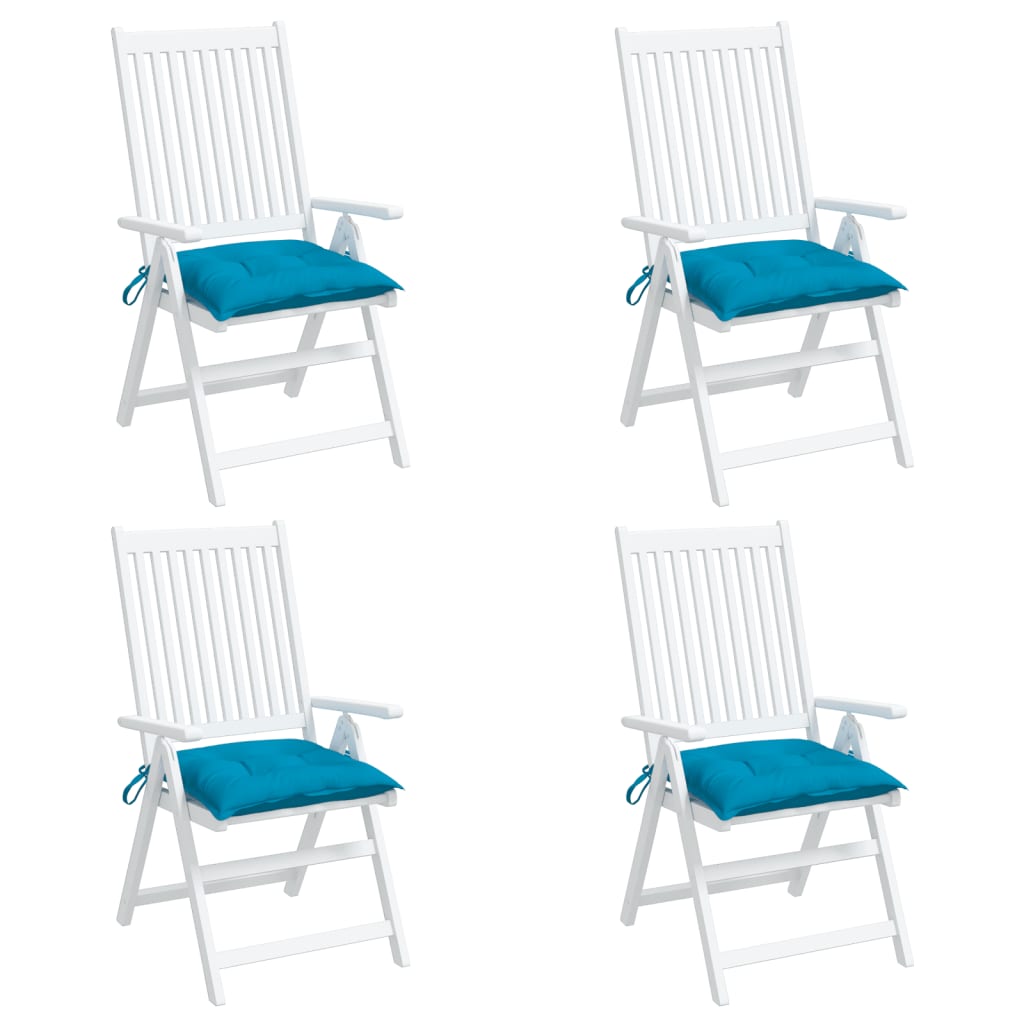 vidaXL Coussins de palette lot de 4 bleu clair 50x50x7 cm tissu oxford