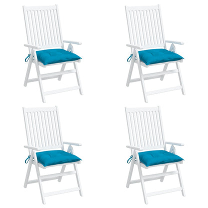 vidaXL Coussins de palette lot de 4 bleu clair 50x50x7 cm tissu oxford
