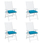vidaXL Coussins de palette lot de 4 bleu clair 50x50x7 cm tissu oxford