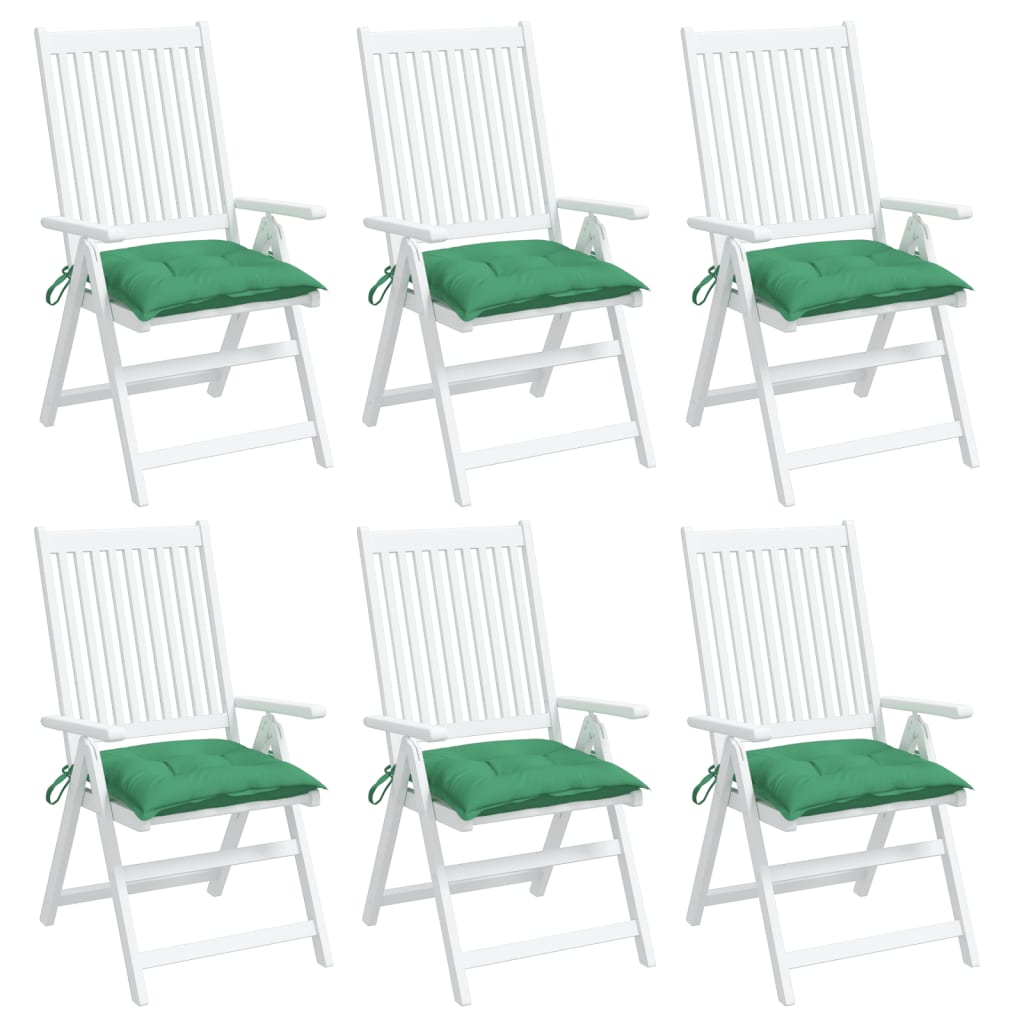 vidaXL Coussins de palette lot de 6 vert 50x50x7 cm tissu oxford