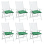 vidaXL Coussins de palette lot de 6 vert 50x50x7 cm tissu oxford