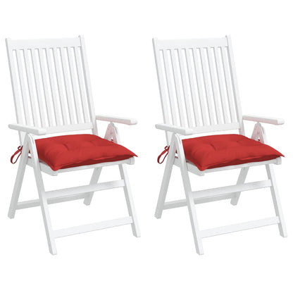 vidaXL Coussins de palette lot de 2 rouge 50x50x7 cm tissu oxford