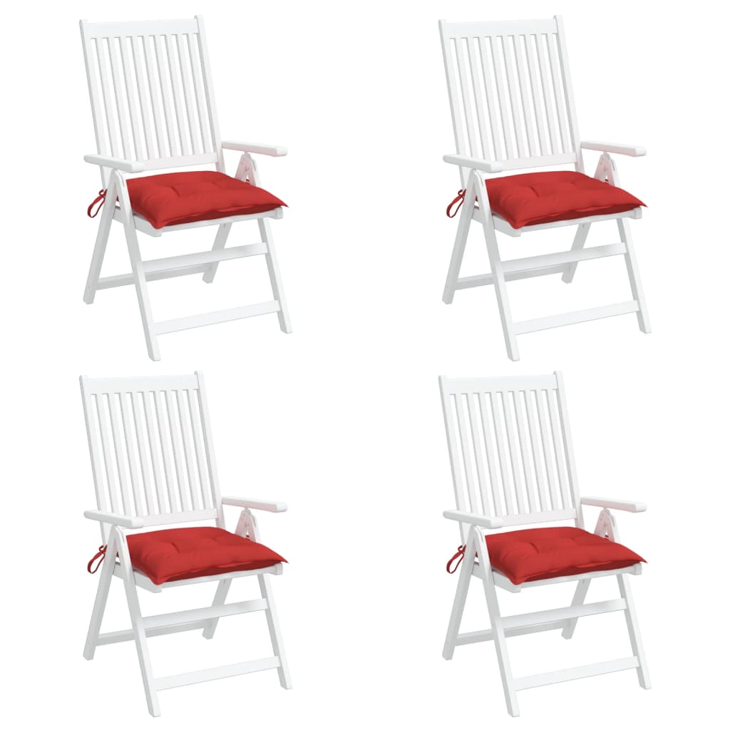 vidaXL Coussins de palette lot de 4 rouge 50x50x7 cm tissu oxford