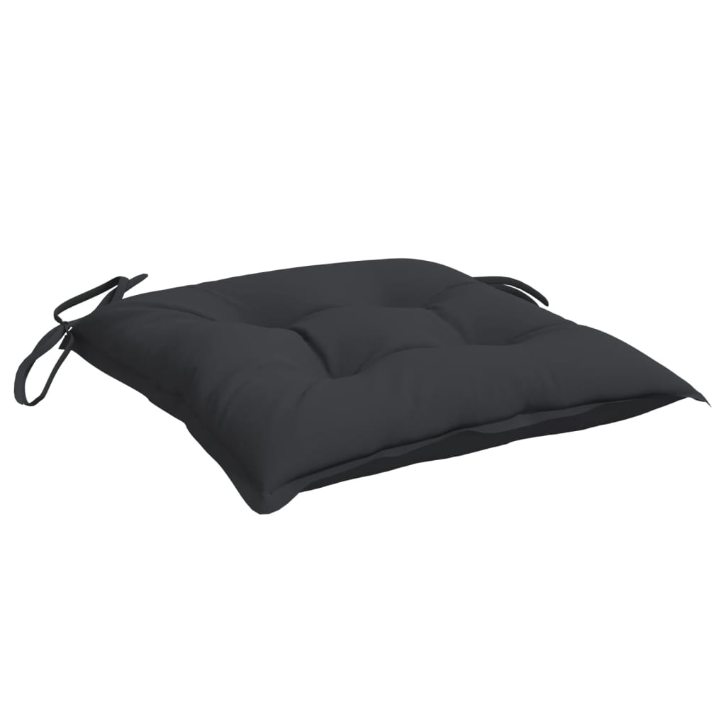 vidaXL Coussins de palette lot de 2 noir 50x50x7 cm tissu oxford